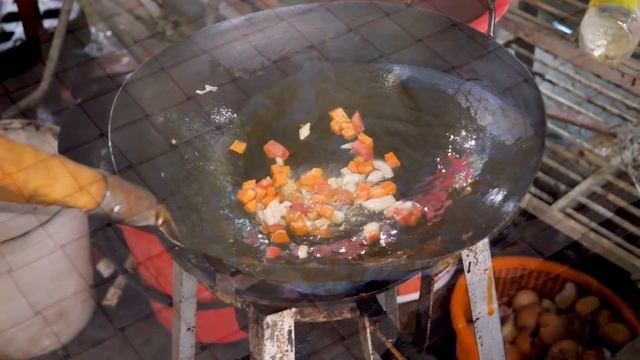 Thailand Breakfast Omelette - Thai street food смотреть онлайн