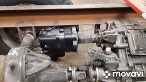 установка рулевого редуктора и гидромотора на минипогрузчик. гидроход.