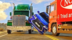 Подборка аварий с грузовиками в БИМКЕ 2 [BeamNG.Drive]