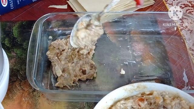 Ленивая лазанья с грибами