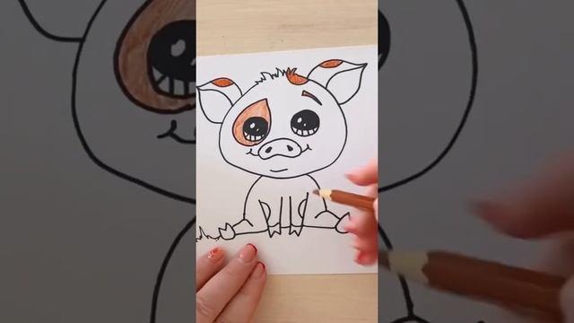 Рисуем свинку #art #рисуемвместе #drawing #рисование #artist #draw #рисуем #рисунок смотреть онлайн