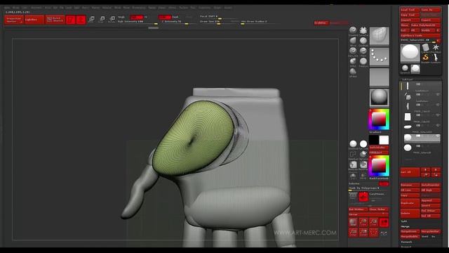 Hand Sculpting With Primitives (720p)