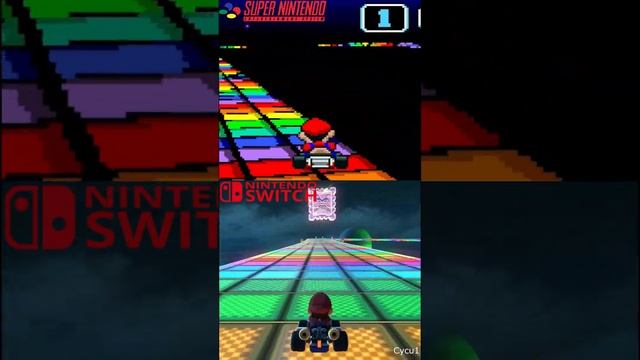 Mario_Kart_8_Rainbow_Road_Nintendo_Switch_vs_SNES_Track_Comparison