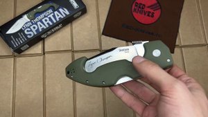 Складной нож Cold Steel Spartan Lynn Thompson Signature реплика - обзор!