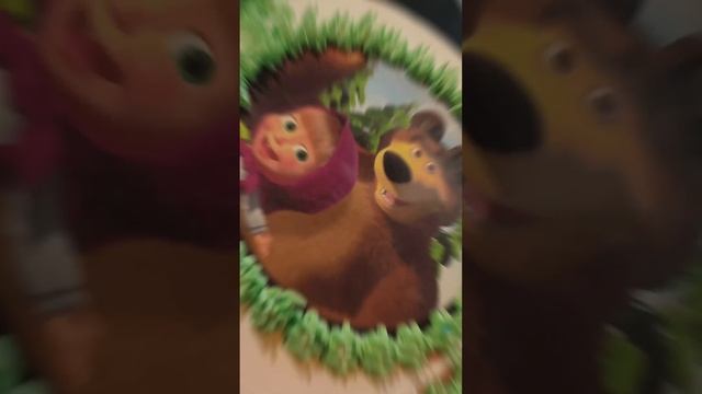 Masha and the Bear cake friends 😅❤️🤩 #cake #design #chocolate #cakedecorating #shortvideo