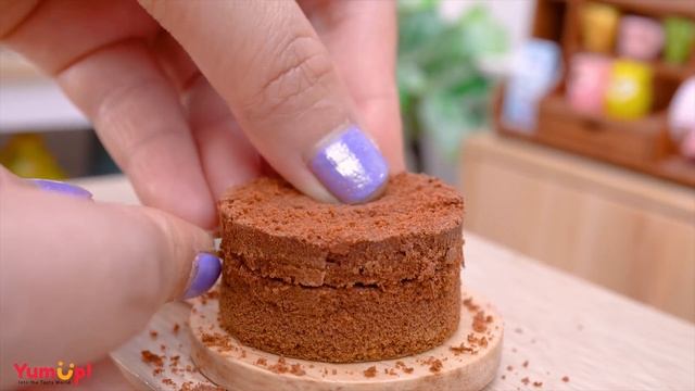 Satisfying Miniature STARBUCKS Coffee Cake Decorating | Awesome Tiny Chocolate Cake Recipe