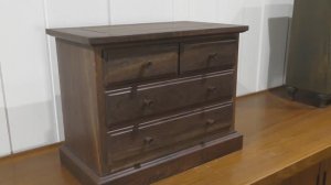 Как сделать мини комод  из дерева(темный орех)