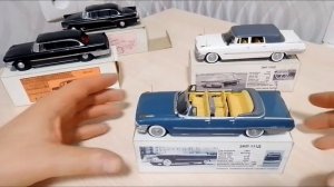 Модели ЗИЛ 111, ЗИЛ 111 Г и фаэтон ЗИЛ 111Д в масштабе 1:43.