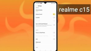 realme c15 ki camera setting thik kaise kare || realme c15 camera setting