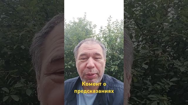 Коментарий о предсказаниях