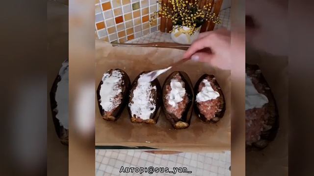 ФАРШИРОВАННЫЕ БАКЛАЖАНЫ 👍🏻Очень вкусный и простой ужин смотреть онлайн