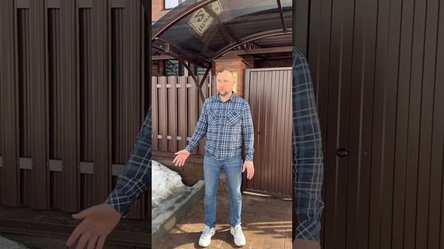 Установили навес из поликарбоната в Ульяновске. Зонт 73. Русский Сварщик. 2024