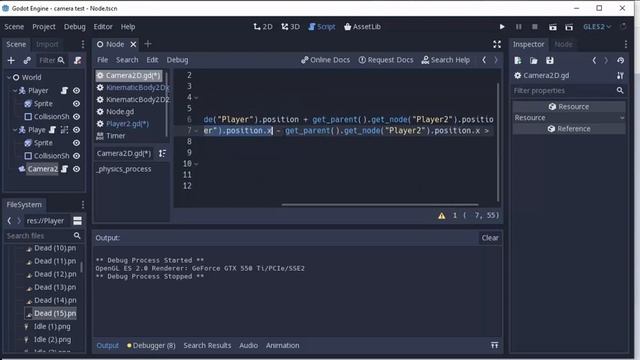 QuickTutorial || Smooth Camera between 2 Players with explanation in Godot 3.1.1