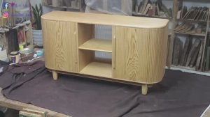 Как сделать Тумбу с тамбурной дверцей из дерева