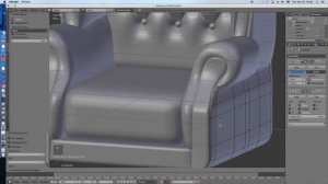 Scroll Wing Chair modeling with Blender 3d 2.78a