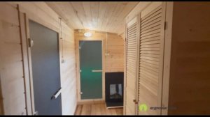 Куб баня бочка 6 метров на 2.4 метра с ровном полом