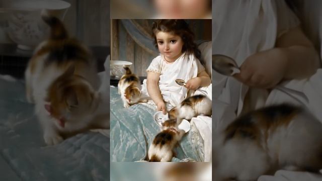 Ожившие картины с котами #кот