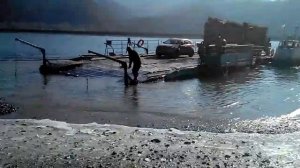 Паром через Селенгу. 2014-й год