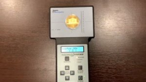 Проверка золотой монеты Филармоникер на приборе sigma metalytics