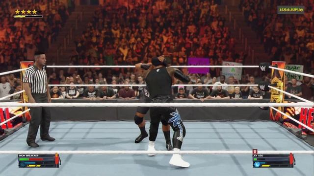 WWE2K24 Bron Breakker (c) vs Jey Uso смотреть онлайн