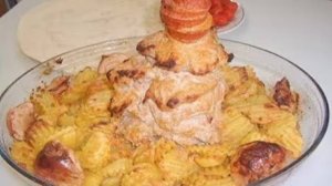 Куриная грудка с картошкой в духовке