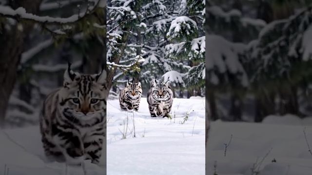 Wild Wonder_ Two Forest Cat Kittens Exploring Siberia