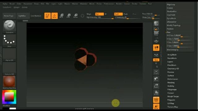 Zbrush 4R8 кисть Канат (720p)