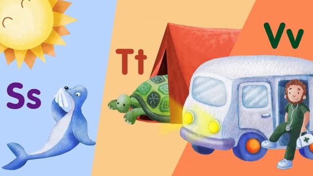 Phonics Song with Words | Alphabet Song for Kids | Single-Letter Sounds [Jungle Phonics #1-7]★BIGBO смотреть онлайн