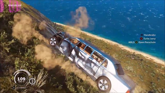 Just Cause 3 crashing a few cars смотреть онлайн