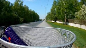 Поездка на электровелосипеде 350вт, 48в.