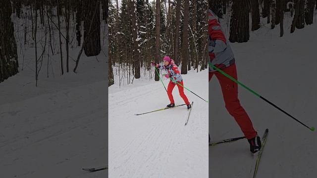 на гонке лучше думать о том, что делать, чем о том как доехать #коньковыйход #лыжи #лыжник смотреть онлайн