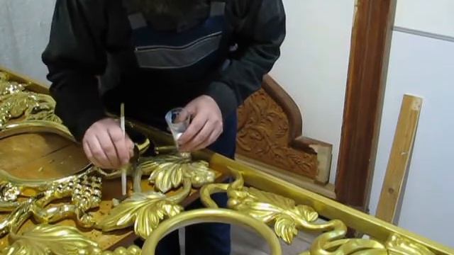 золотой блеск. имитация золочения суперпоталью на царских вратах