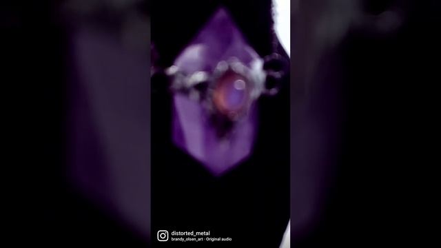 Amethyst and Moonstone Crystal Necklace  *sold
