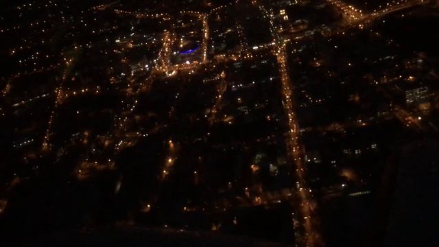 Ночные Сумы с высоты. Полеты над ночным городом  Night Sumy from height. Flying over city at night