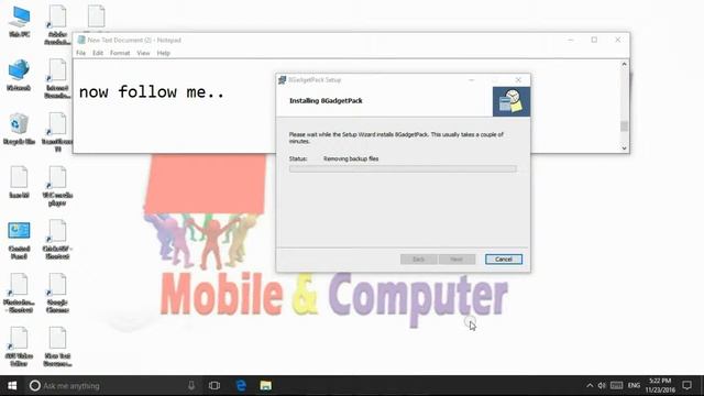 How to install 8GadgetPack in Windows 7/8/10