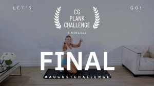 Caroline Girvan - August 5 Min PLANK CHALLENGE - Final Day