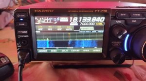 FT-710 работа за городом на треугольник.