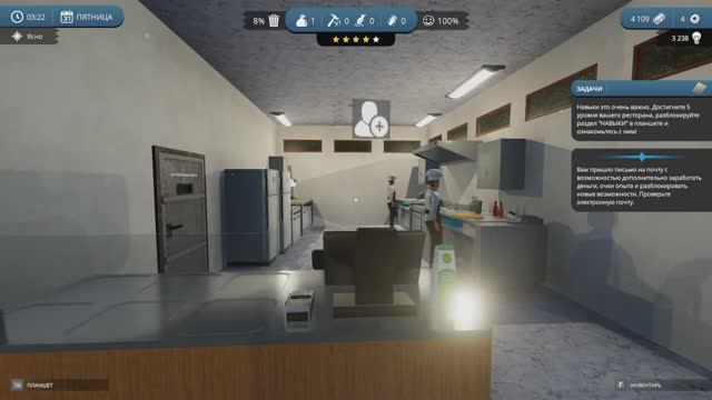 Cafe Owner Simulator. Открытие кафе и помощь конкурентам.