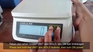Kalibrasi timbangan CAS SW II / Calibration Weigh Scale