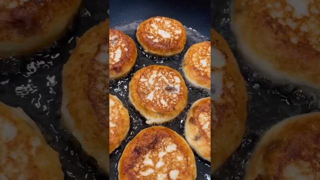 Вкуснейшие сырники без муки #рецепты #food #сырникисманкой #творог #вкусно #готовимдома #shorts