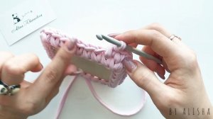 КВАДРАТНАЯ КОРЗИНКА | РАВНОМЕРНЫЕ ПРИБАВКИ | ВЯЗАНИЕ КРЮЧКОМ