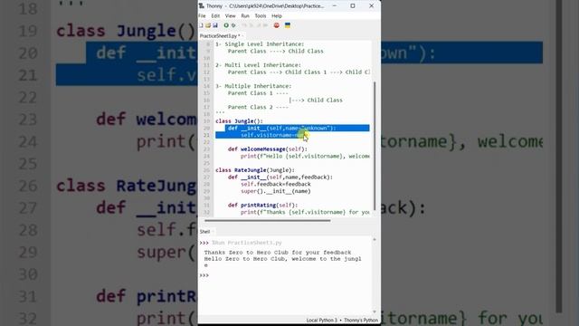#41- Example of Inheritance [Part-3] | Advanced Python | Praveen Kumar