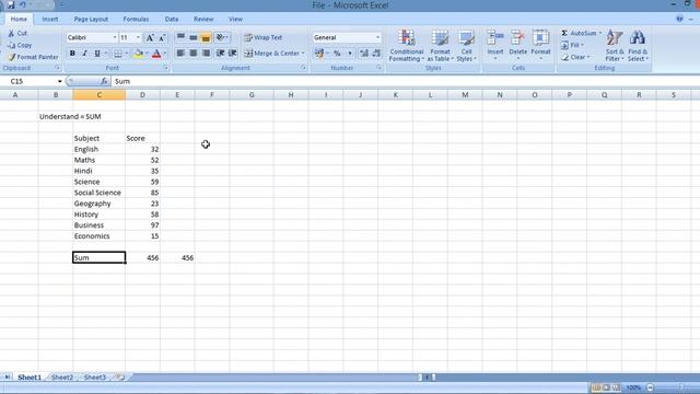Excel is Easy #2 Sum Average Maximum Minimum