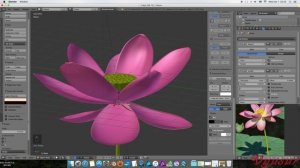 Lotus Flower Modeling. Part II - Petals & Stamens