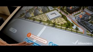 Интерактивный стол и архитектурный макет для ГК Эталон