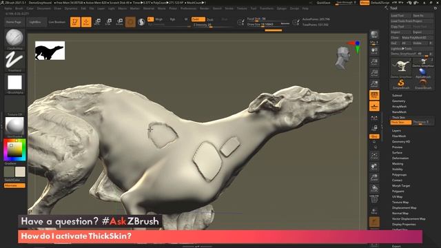 #AskZBrush - _How do you activate Thick Skin__