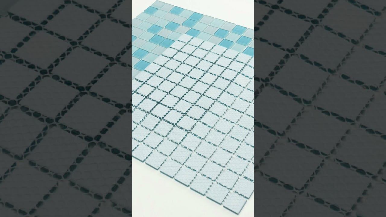 Стеклянная мозаика, серия Crystal  #бассейн #дизайнинтерьера #grandmozaika смотреть онлайн