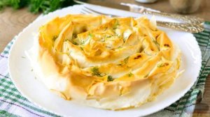 Домик для капусты и вареных яиц. ПИРОГ "УЛИТКА" ИЗ ТЕСТА ФИЛО С НАЧИНКОЙ