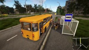 СЕРПУХОВ  ЛИАЗ НА МАРШРУТЕ АВТОСТАНЦИЯ   ВОКЗАЛ (BUS DRIVER SIMULATOR №14)