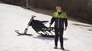 Мощнейший электро снегоход Sniejik Super